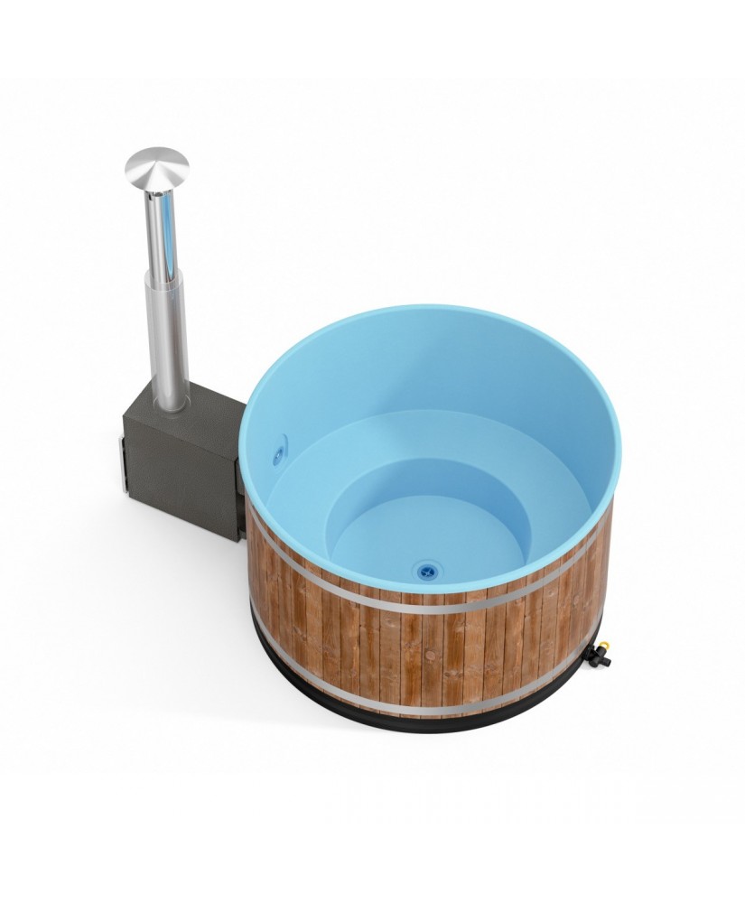 Epicéa teinté dark walnut - Bleu polaire Epicéa teinté dark walnut - Bleu polaire