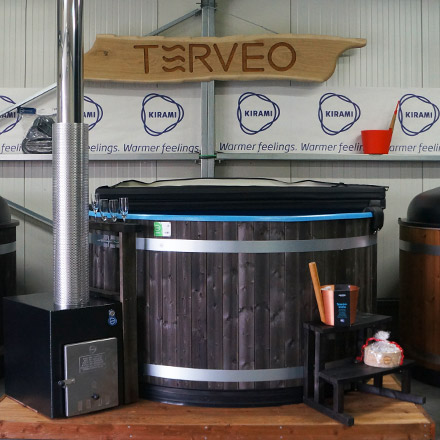 Photo du showroom Terveo dédié aux bains nordiques Kirami
