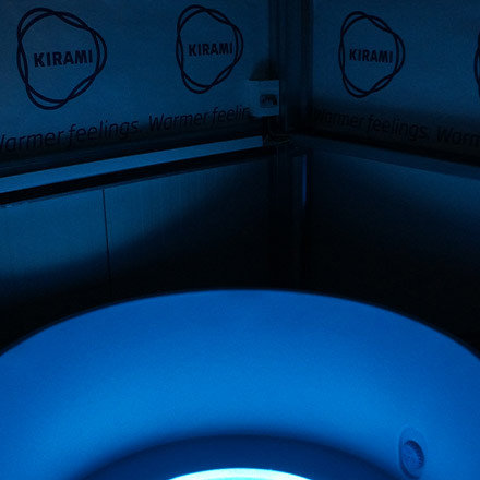 Photo du showroom Terveo dédié aux bains nordiques Kirami