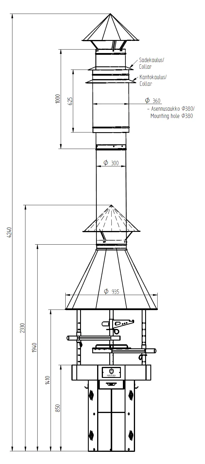 Carelia Grill Barbecue 9K-80