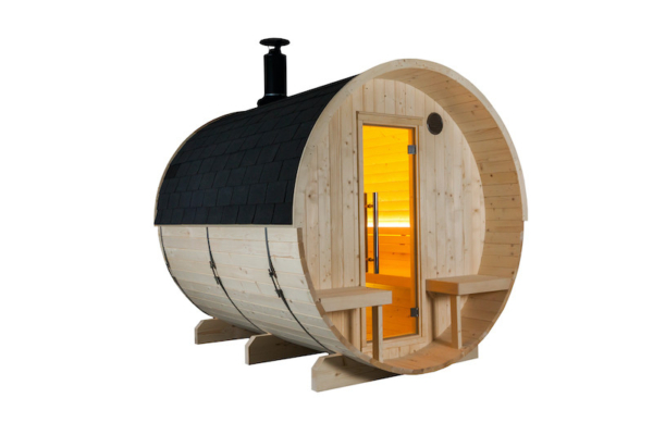 Sauna Kuusi 240 avec la terrasse