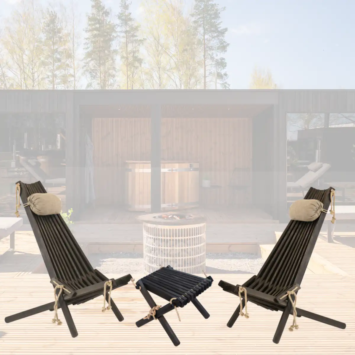 Ensemble mobilier de jardin Ecofurn