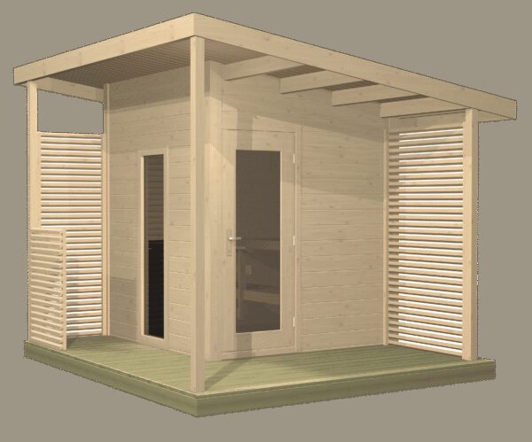 Sauna d'extérieur Harvia Solide Compact Terrasse