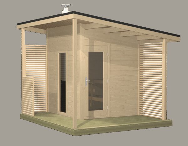 Sauna d'extérieur Harvia Solide Compact Terrasse
