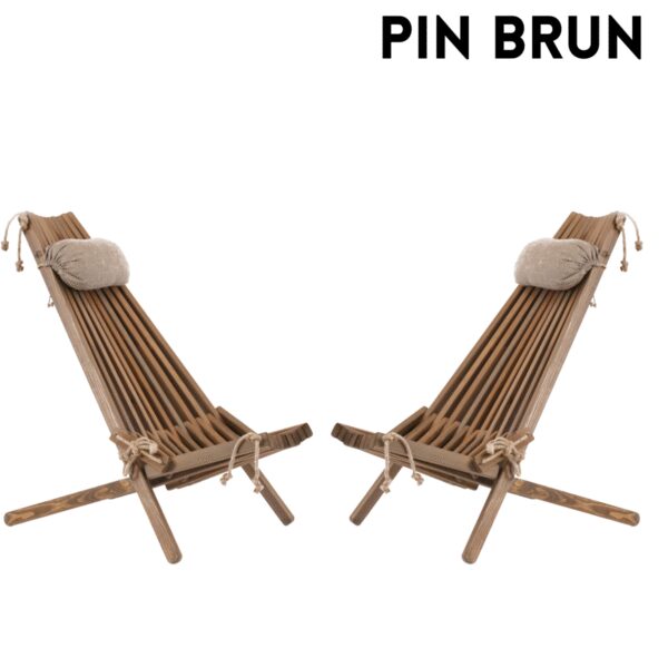 Ensemble 2 chaises et 2 coussins