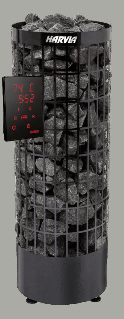 Poêle électrique Harvia Cilindro Noir Xenio