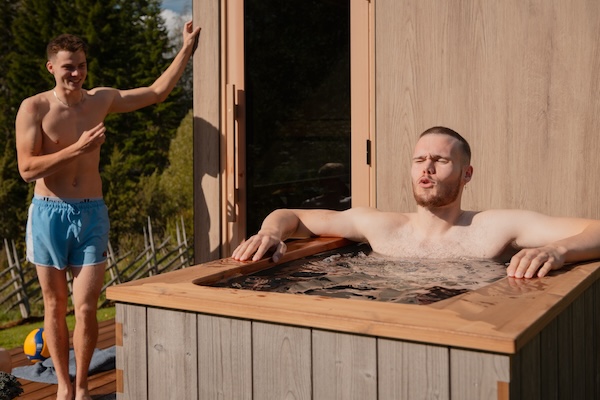 Froid chaud bain sauna